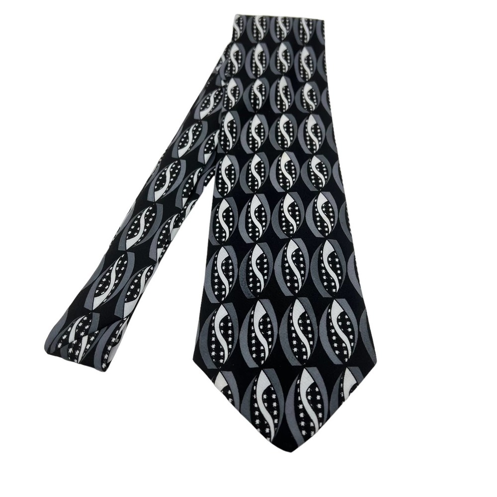 PURITAN Special Edition Tie Black & White 58" Long 3.75" Wide Made in USA